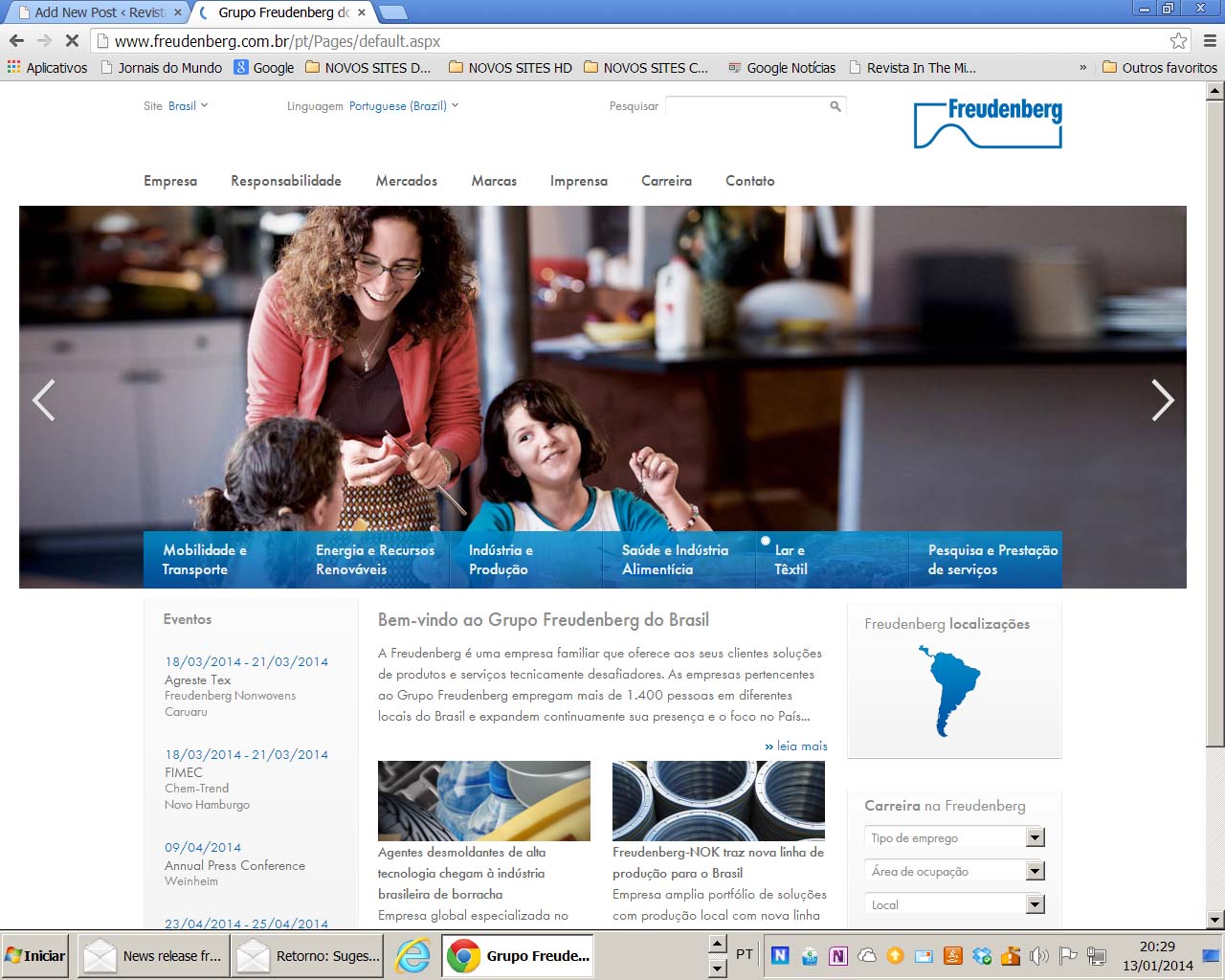 Freudenberg reformula o website no Brasil - Revista In The Mine