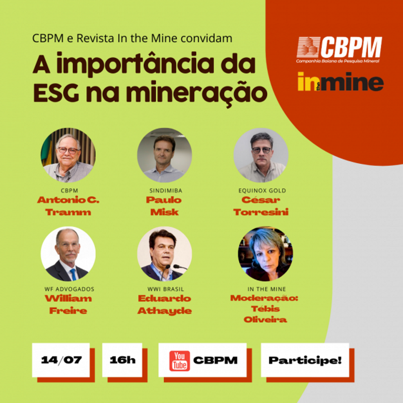 CBPM REALIZA LIVE SOBRE ESG NESTA QUARTA-FEIRA (14)