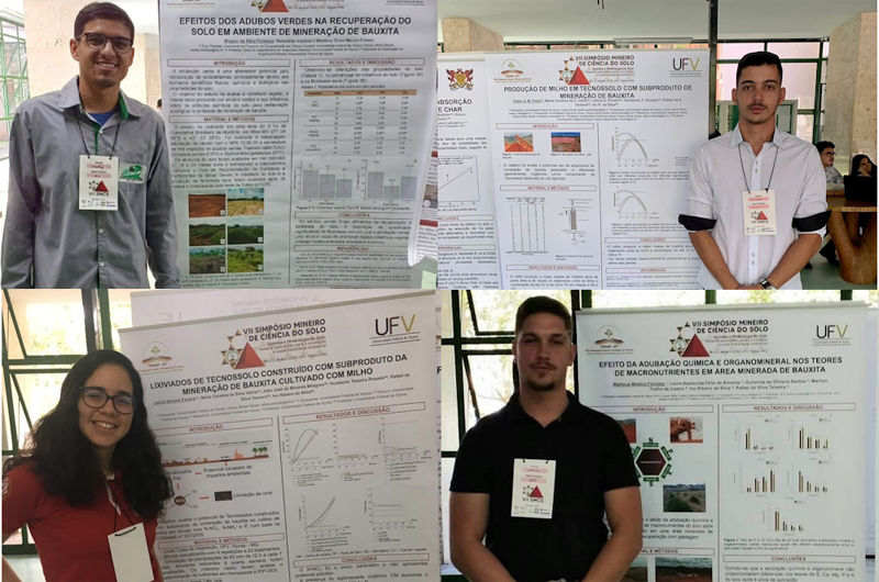 CBA E ESTUDANTES DA UFV NO VII SIMPÓSIO MINEIRO DE CIÊNCIA DO SOLO