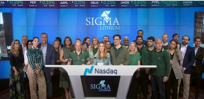 SIGMA LITHIUM TOCA O SINO DE ABERTURA DO NASDAQ