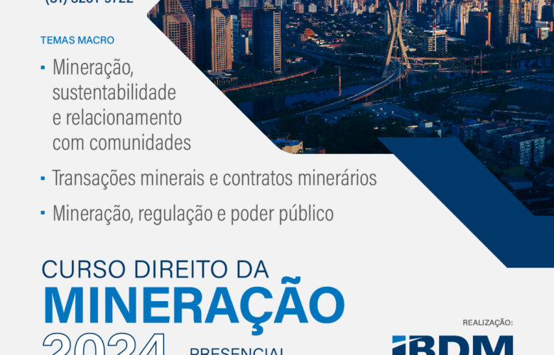 CURSO DE DIREITO DA MINERAÇÃO EM SÃO PAULO (SP)