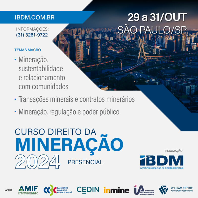 CURSO DE DIREITO DA MINERAÇÃO EM SÃO PAULO (SP)