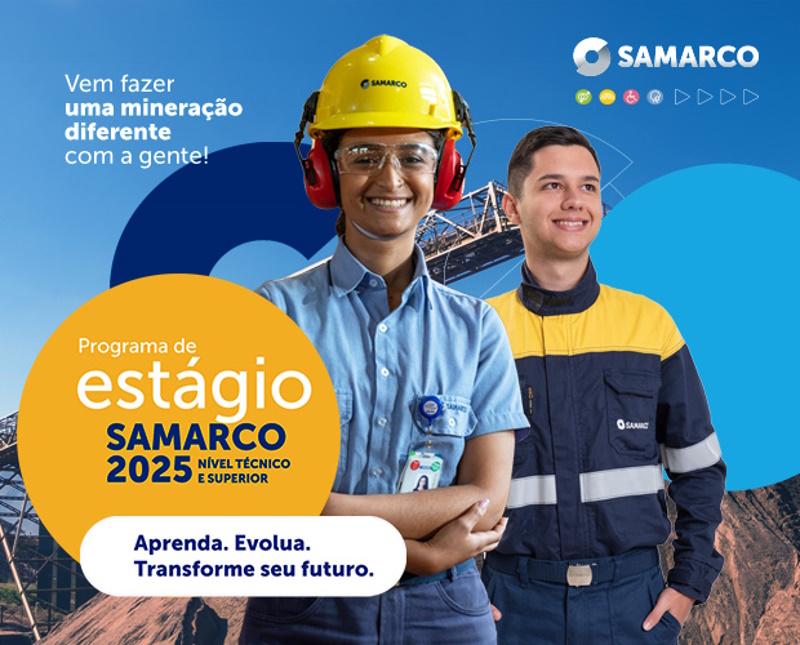 SAMARCO ABRE INSCRIÇÕES PARA O PROGRAMA DE ESTÁGIO 2025